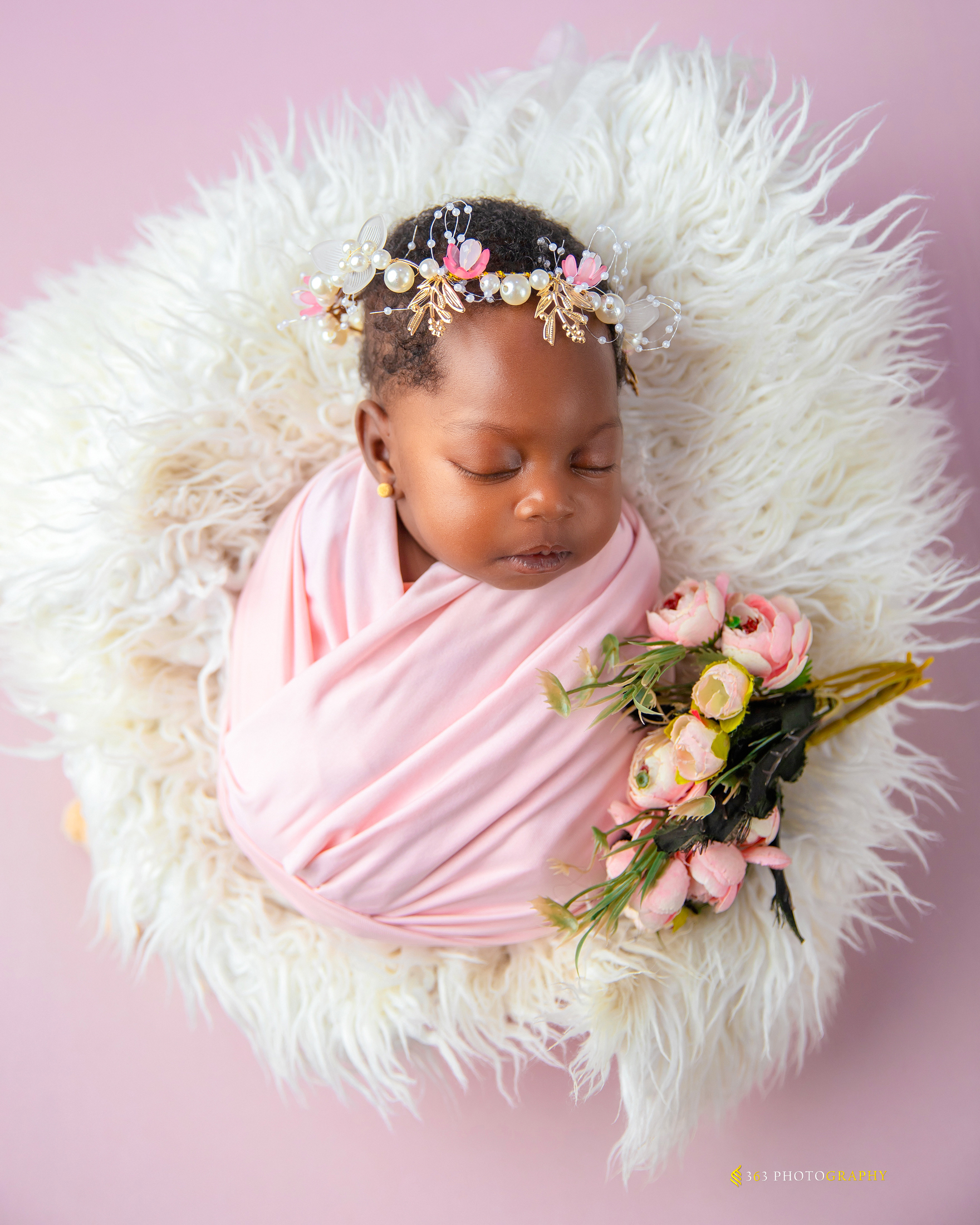Newborn portrait session
